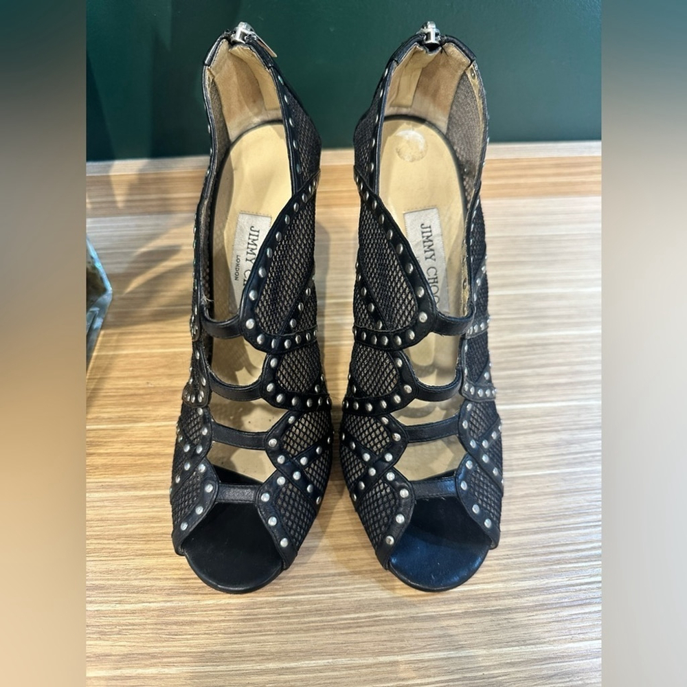 Jimmy Choo‎ Karina studs leather shoes size 40 - Picture 4 of 8